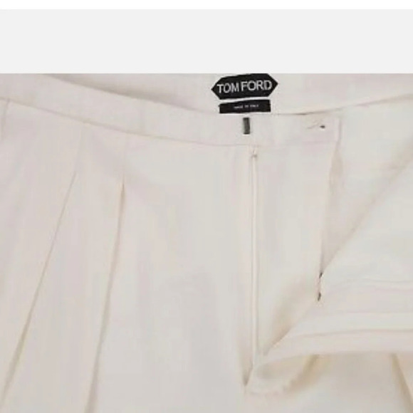 Tom Ford wool/silk crepe dbl pleated  satin trim ladies tuxedo formal pants - Picture 15 of 15